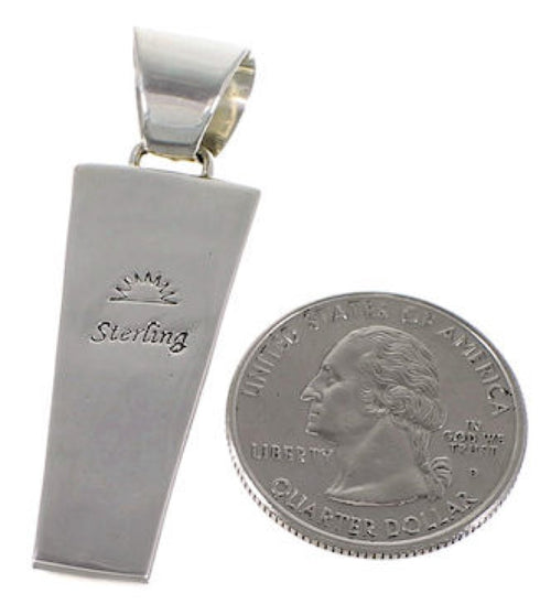 Sterling Silver Multicolor Inlay Jewelry Pendant AS34492
